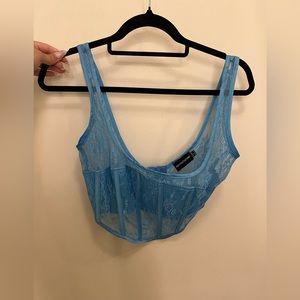 PLT lace crop top